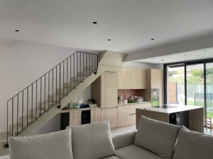 Detalle de rehabilitación de escalera